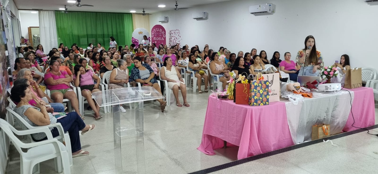 Imagem da notícia: Ação Outubro Rosa na sede do município supera expectativas