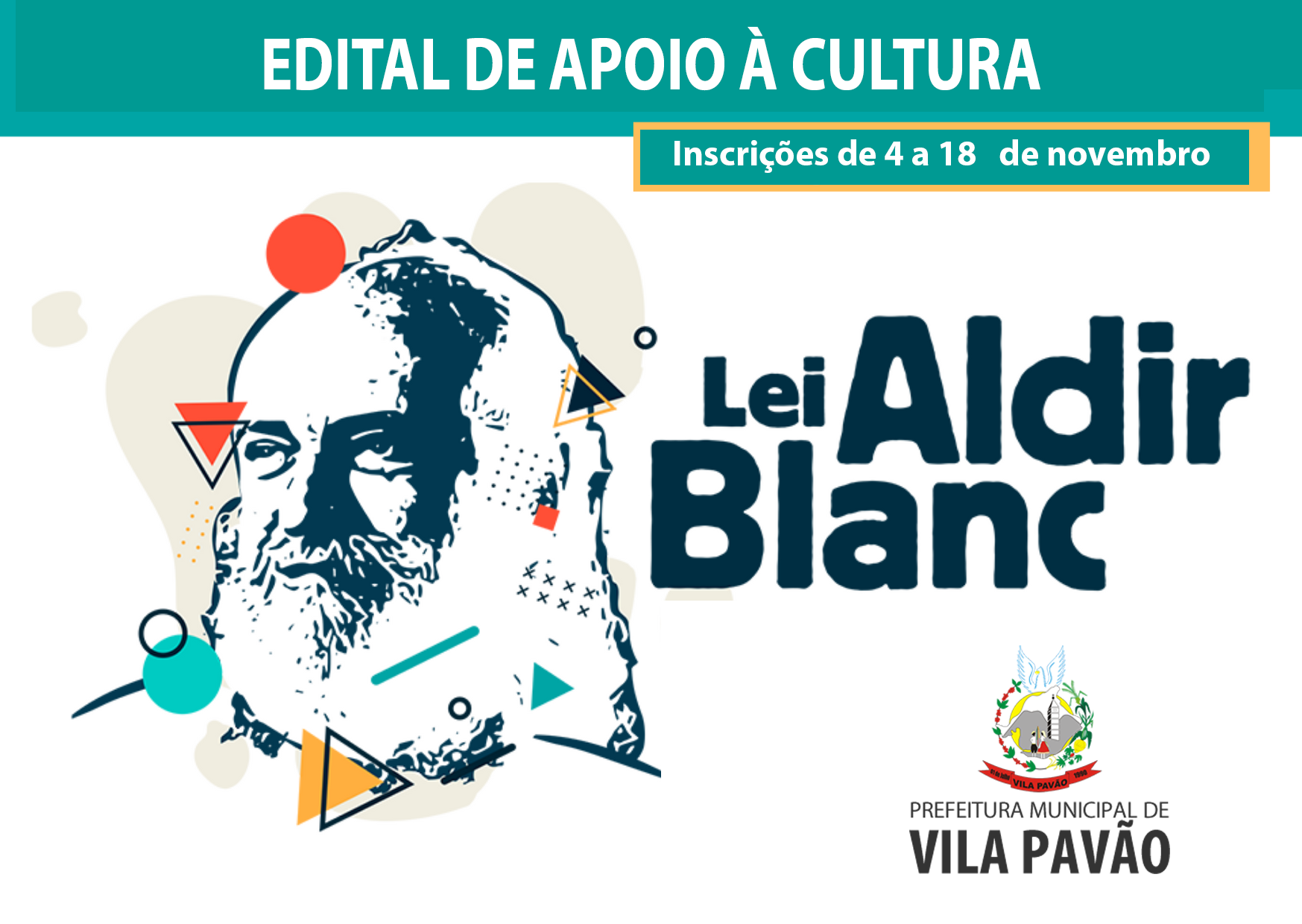 Vila Pavão lança novo edital de fomento à cultura com recursos da Lei Aldir Blanc