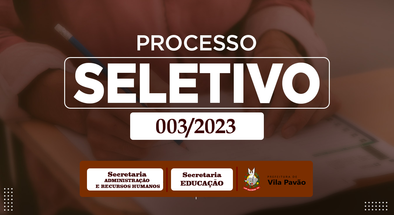 Prefeitura publica edital de processo seletivo para contratação de professores